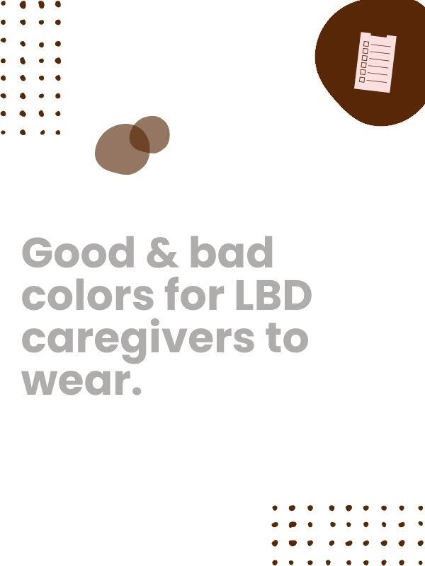 Green is considered calming and can reduce central nervous system activity. Blue is also calming & can reduce anxiety, and dark blue decreases appetite. Black is perceived as scary or intimidating, especially below the knees.