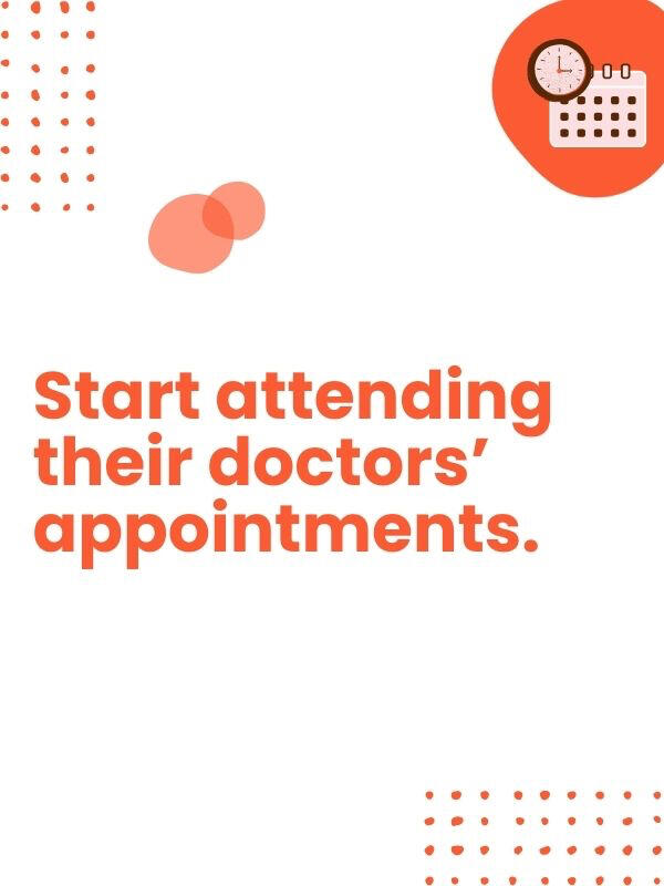 Someone with cognition problems shouldn't attend doctor's visits alone. Call in remotely if you can't go in person. If you meet resistance, tell your loved one you want to support them (you do!) or offer to take notes.